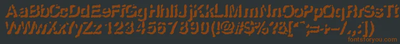 Rise Font – Brown Fonts on Black Background