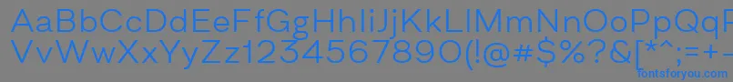 AsketExtendedLight Font – Blue Fonts on Gray Background