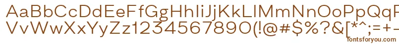 Шрифт AsketExtendedLight – коричневые шрифты на белом фоне