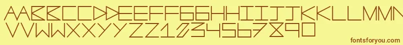 Más sobre la fuente Anotherline fuente Anotherline – Fuentes Marrones Sobre Fondo Amarillo