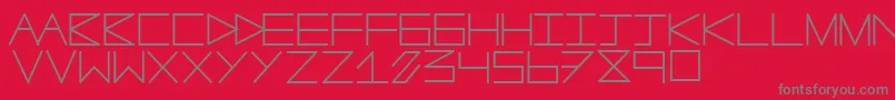 Anotherline Font – Gray Fonts on Red Background