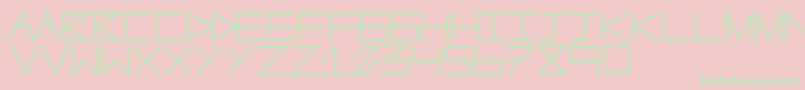 Anotherline Font – Green Fonts on Pink Background