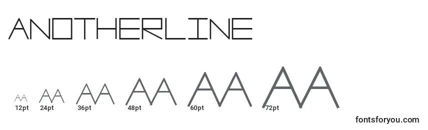 Размеры шрифта Anotherline