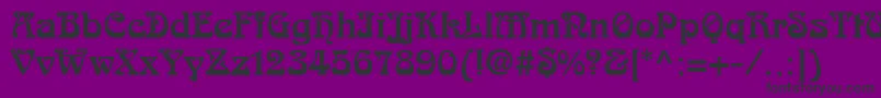 フォントArtDecoSsi – 紫の背景に黒い文字