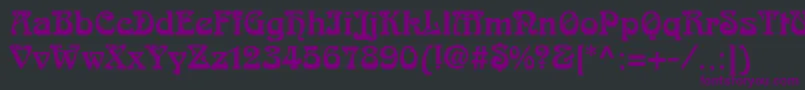 ArtDecoSsi Font – Purple Fonts on Black Background