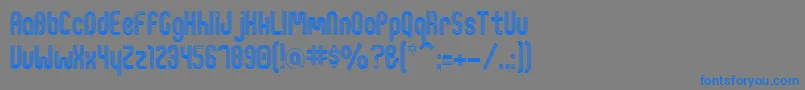 Шрифт Shineon – синие шрифты на сером фоне