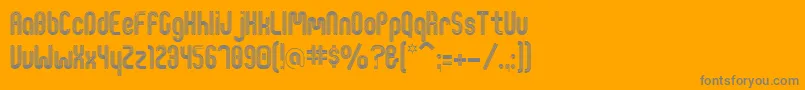 Shineon Font – Gray Fonts on Orange Background