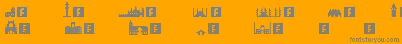 More about Istanbul Font Istanbul Font – Gray Fonts on Orange Background