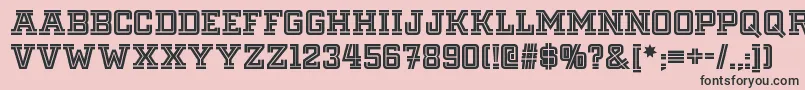 Fargofaronf Font – Black Fonts on Pink Background