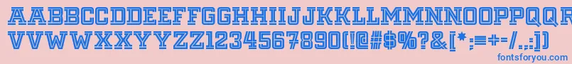 Fargofaronf Font – Blue Fonts on Pink Background