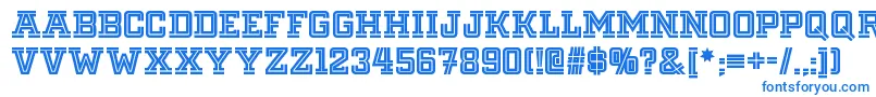 フォントFargofaronf – 青いフォント