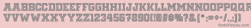 Fargofaronf Font – Gray Fonts on Pink Background