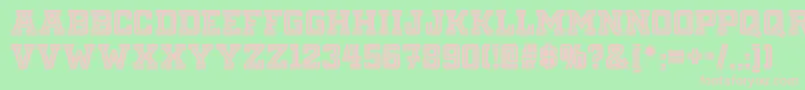 Fargofaronf Font – Pink Fonts on Green Background