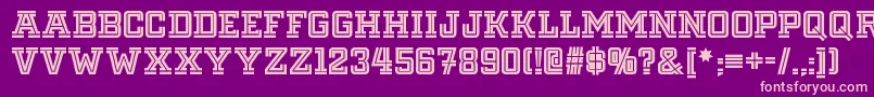 Fargofaronf Font – Pink Fonts on Purple Background