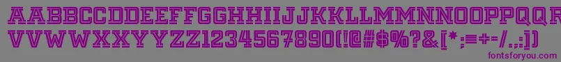Fargofaronf Font – Purple Fonts on Gray Background