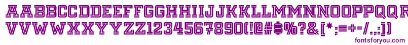 Fargofaronf Font – Purple Fonts on White Background