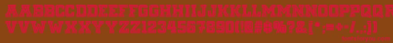 Fargofaronf Font – Red Fonts on Brown Background