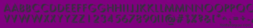 SemplicitaOmbra-Schriftart – Schwarze Schriften auf violettem Hintergrund