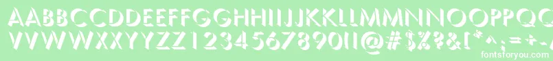 More about SemplicitaOmbra Font SemplicitaOmbra Font – White Fonts on Green Background