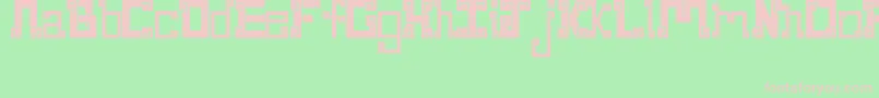 NewWaveAztec Font – Pink Fonts on Green Background