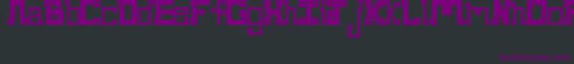 NewWaveAztec Font – Purple Fonts on Black Background