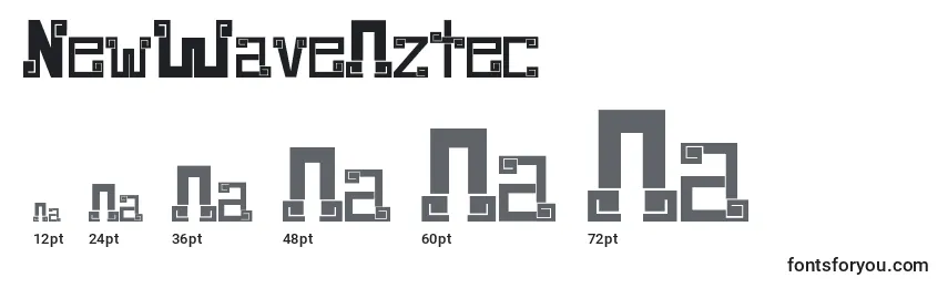 NewWaveAztec Font Sizes