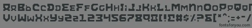 AiracobraLight Font – Black Fonts on Gray Background