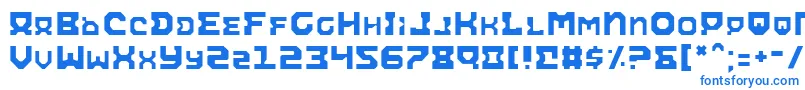 AiracobraLight Font – Blue Fonts on White Background
