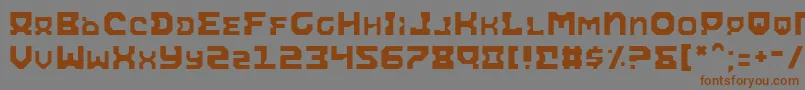 AiracobraLight Font – Brown Fonts on Gray Background