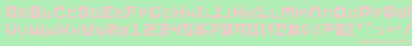 AiracobraLight Font – Pink Fonts on Green Background