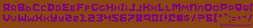 AiracobraLight Font – Purple Fonts on Brown Background