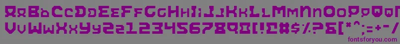 AiracobraLight-Schriftart – Violette Schriften auf grauem Hintergrund