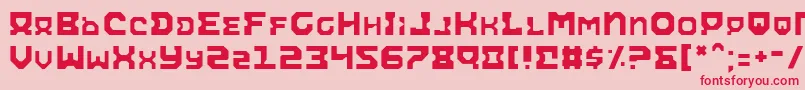 AiracobraLight Font – Red Fonts on Pink Background