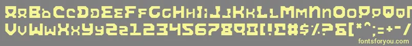 AiracobraLight Font – Yellow Fonts on Gray Background