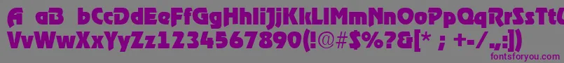 RoostRegular Font – Purple Fonts on Gray Background