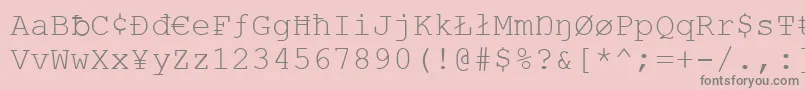 Шрифт Vandaloo – серые шрифты на розовом фоне