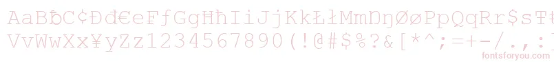 Vandaloo Font – Pink Fonts on White Background