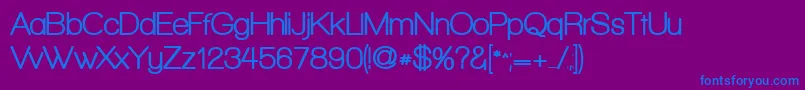 WalkwayRounded Font – Blue Fonts on Purple Background