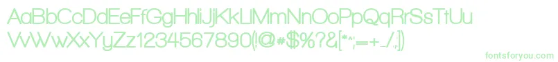 WalkwayRounded Font – Green Fonts on White Background