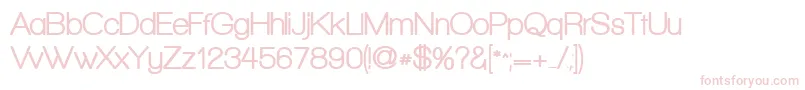 WalkwayRounded Font – Pink Fonts on White Background