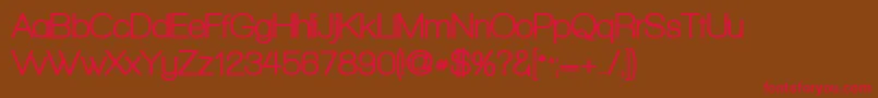 WalkwayRounded Font – Red Fonts on Brown Background