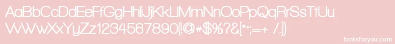 WalkwayRounded Font – White Fonts on Pink Background