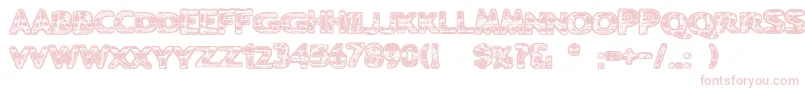 Ugh Font – Pink Fonts on White Background