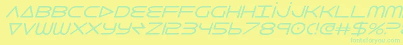 Шрифт 8thelementi – зелёные шрифты на жёлтом фоне