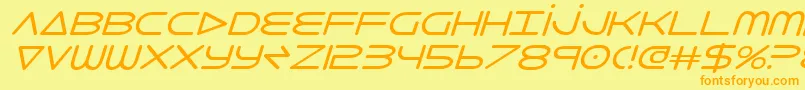 8thelementi Font – Orange Fonts on Yellow Background