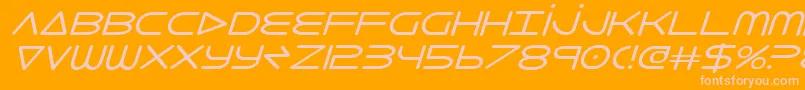 8thelementi Font – Pink Fonts on Orange Background