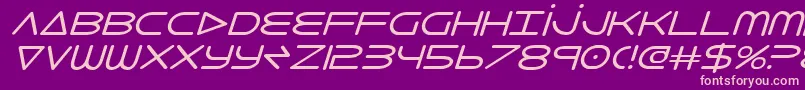 8thelementi Font – Pink Fonts on Purple Background