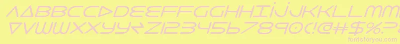 8thelementi Font – Pink Fonts on Yellow Background