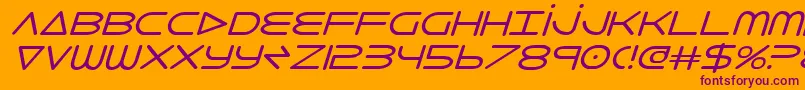 フォント8thelementi – オレンジの背景に紫のフォント