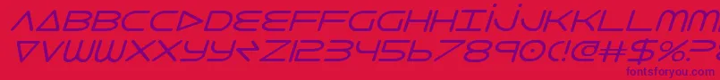 フォント8thelementi – 赤い背景に紫のフォント